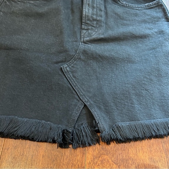 J Brand Black “Jules” Denim Mini Skirt, Size 4 - Picture 10 of 16